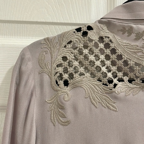 The Kooples Floral Embroidered Long Sleeve Blouse - Picture 7 of 16